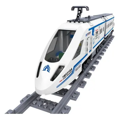 (as the picture) Technic Luxury High-speed Train Building Blocks City Transport Series With Smal