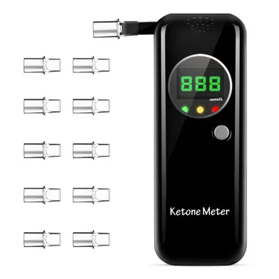 Ketone Breath Tester, Digital Ketone Breathalyzer With Mouthpieces