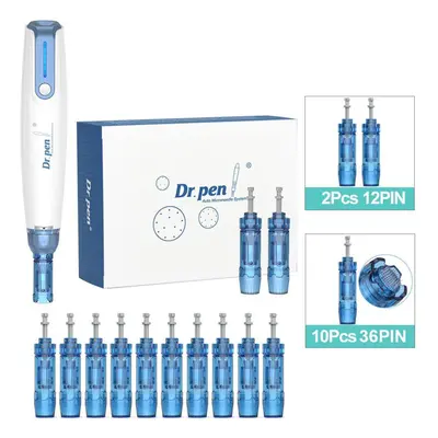 (A9+10Pcs 36PIN) Dr.pen A9 Auto Micro Needle Pen Derma Roller Microneedling Needles Mesotherapy 