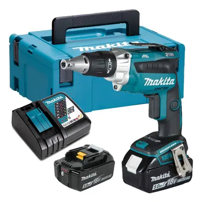 Makita DFS250RTJ 18v Brushless Drywall Screwdriver - x 5.0ah Batteries Makpac