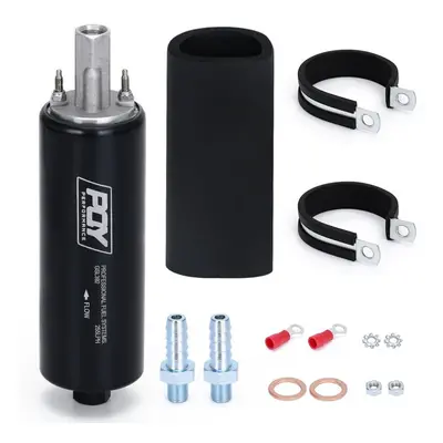 (black) Black Universal High Flow & Fuel Pump Gsl392 Pressure External Inline 255lph