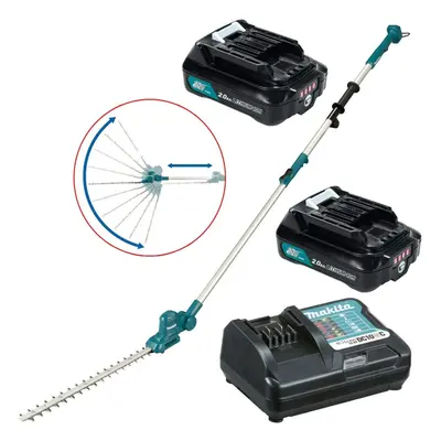 Makita 12v Telescopic Cordless Pole Hedge Cutter Trimmer Long Reach + x 2ah