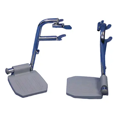 Pair of Footrests for ve00274 and ve00275 - Chrome Plated Swing Away Footrest