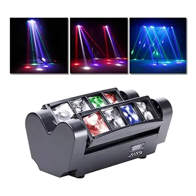 UKing Disco Lights LED RGBW, Moving Head Light Stage Effect with Sound Activated and DMX 512, Pa