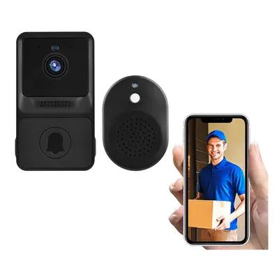 Wireless Video Doorbell with 1080P High Resolution Smart Visual Security Camera with IR Night Vi