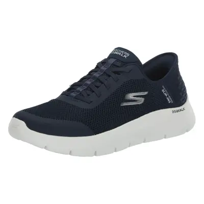 Skechers Women's Go Walk Flex Hands Free Slip-Ins-Grand Entry Sneaker Navy/White Wide