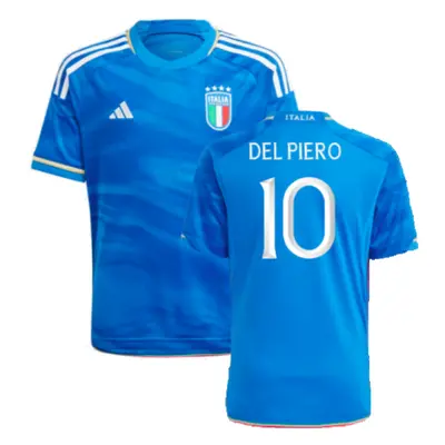 (XLB) Italy Home Shirt (Kids) (DEL PIERO 10)