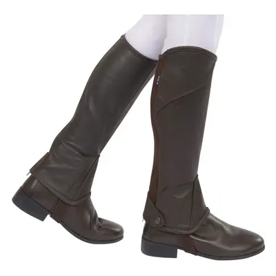 (Medium, Brown) Dublin Stretch Fit Half Chaps Adults