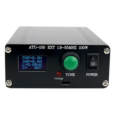 New ATU100 Automatic Antenna Tuner 100W 1.8-55MHz/1.8-30MHz With Battery Inside Assembled For 5-