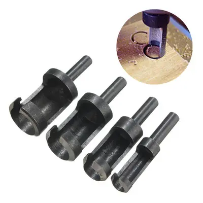 4pcs 6mm/10mm/13mm/16mm Woodworking Tenon Plug Cutters Wood Plug Hole Cutter Drill