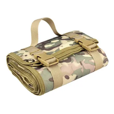 (camouflage 1) Tactical Shooting Mat Roll Up Training Shooters Pad Waterproof Nylon Folding Mat 