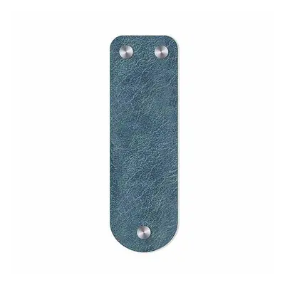 (Blue) Finger Ring Mobile Phone Stand Holder From Multi-function Phone Ring Bracket Leather Surf