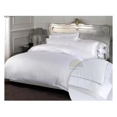 Dorchester Thread Count 100% Cotton White Duvet cover Hotel quality - Double