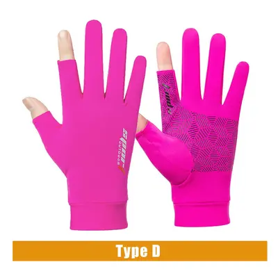 (Pink, Standard) Fishing Catching Gloves Protect Hand Professional Release Anti-slip Fish Gloves