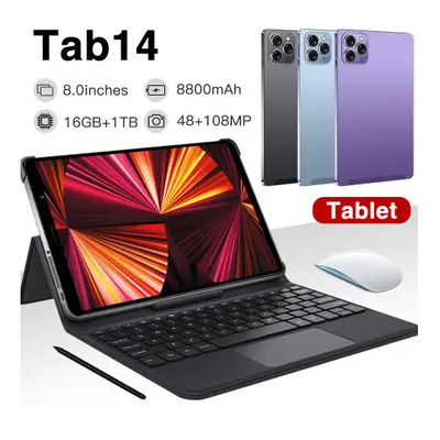 (Purple, 512GB) (Blue, 128GB) Tab 5G 8'' INCH Unlocked New Tablet