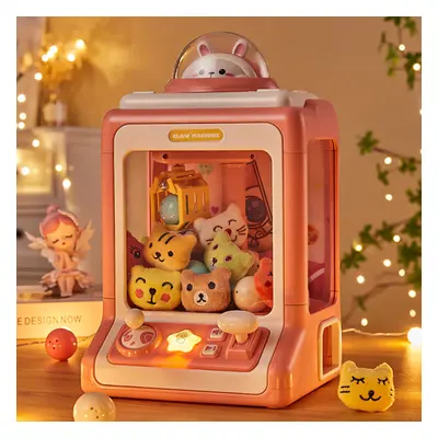 Household Mini Clip Doll Claw Machine Pink