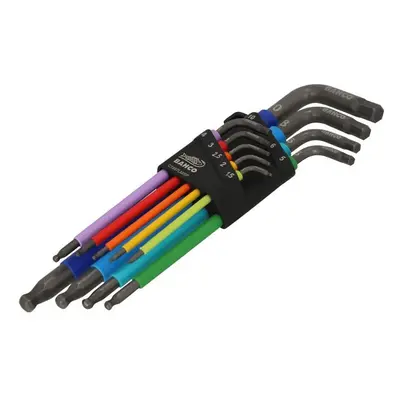 Bahco - C1997LM/9P Metric Long Ball End Coloured Hex L-Key Set, Piece