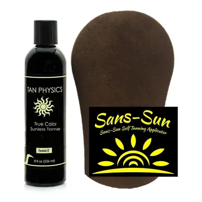 Tan Physics True color Tanner oz w Tanning Mitt by Sans-Sun