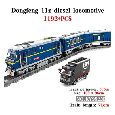 (as the picture) Kazi Diy Toys 1002pcs+ Electric City Train High-tech Building Block Bricks For 