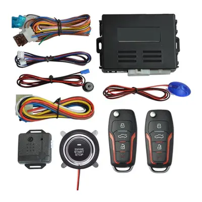 12v Car Keyless Entry Engine Start Alarm System