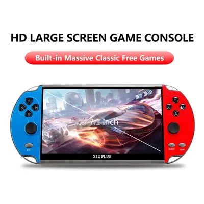 (as the picture, X12 Plus) X7/x12 Plus Handheld Game Console 5.1/7 Inch Hd Screen Portable Audio