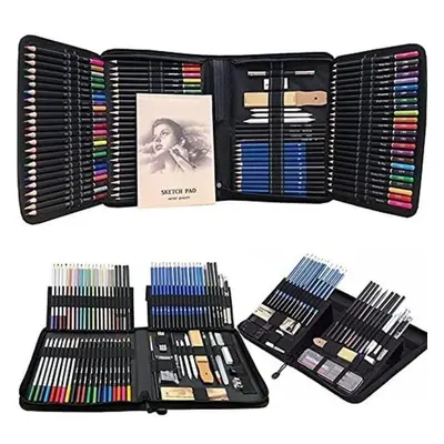 144pcs Color Pencil And Sketch Pencils Set For Drawing Art Tool Kit Metallic Oil Pencil Artist A