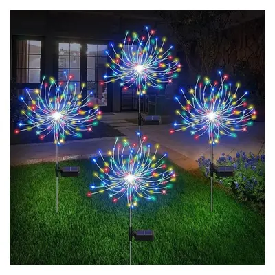 (multicolor, 4Pcs 150LED 8-mode) 1/2/4pcs 200led Solar Led Firework Fairy Light Outdoor Garden D