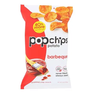 Popchips 5 oz BBQ Potato Chip - Case of