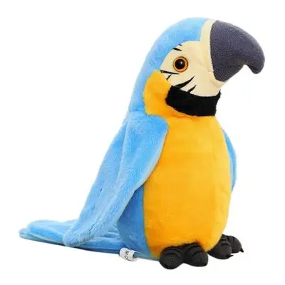 Talking Parrot that Repeats Sounds and Plays Songs in Spanish. Plush Parrot Interactive Toy that