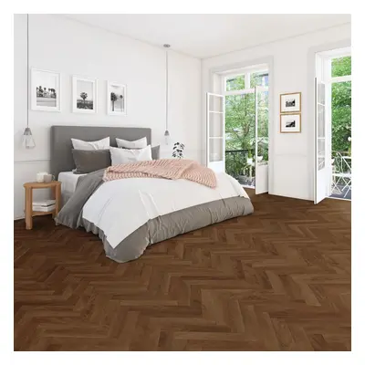 LVT Luxury Vinyl Flooring Tiles Rigid Core Aversley Oak Brown 2.34mÂ² - Pack