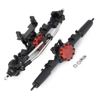 Benedict Harry Alloy Complete Front Axle and Rear Axle Upgrade Steel Gear for 1:10 Axial SCX10 I