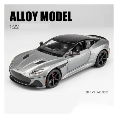 (grey, 1/22-20.1x9.3x8.8cm) 1/22 Scale Aston Martin Dbs Diecast Car Model Toy, Pull Back Toy Veh