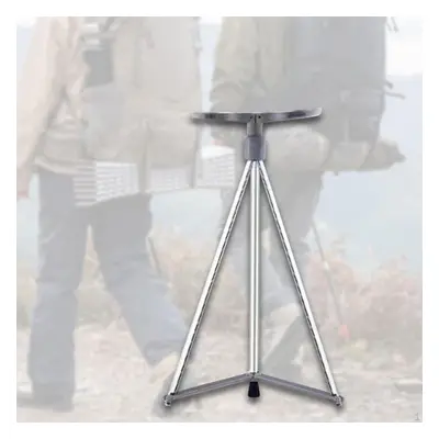 (as the picture, argent) Portable Cane Seat Chair Walking For Men Women Elderly Seniors Hiking