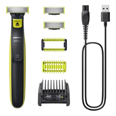 Philips OneBlade Original Hybrid Face + Body - Electric Beard Trimmer, Shaver and Body Groomer, 