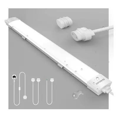 (120CM-36W) LED Strip Light 6000K Daylight, Connectable LED Fluorescent Strip 4000LM for Garage,