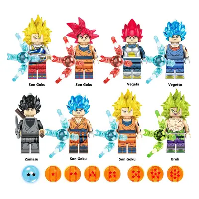 (8PCS-A) 16PCS Dragon Ball Mini figure Building Blocks Fit Lego Kids Toys