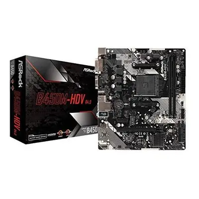 ASRock B450M-HDV R4.0 Socket AM4/ AMD Promontory B450/ DDR4/ SATA3&USB3.1/ M.2/ A&GbE/MicroATX M