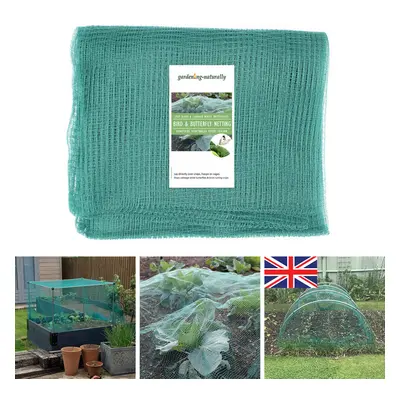 (Green, 6m x 5m) Butterfly Netting Mesh for Brassicas Black/Green