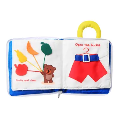 Infant Early Education Soft Cloth Books Baby Learning Activity Practice Hands Book Toys