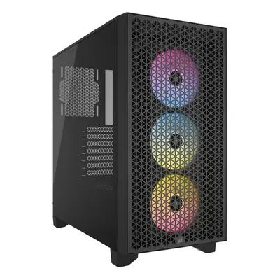 3000D RGB AIRFLOW Mid-Tower PC Case â 3x AR120 RGB Fans â Three-Slot GPU Support â Fits up