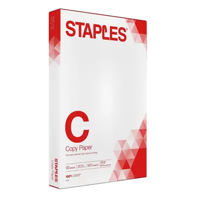 Staples 11-Inch X 17-Inch Copy Paper Lbs Brightness 500/Ream