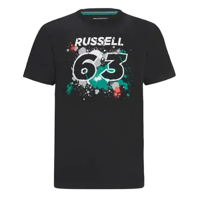 (S) Mercedes George Russell #63 T-Shirt (Black)