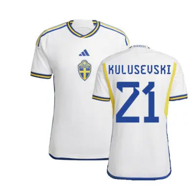 (XL) Sweden Away Shirt (KULUSEVSKI 21)