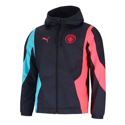 (L) Man City Pre-Match Woven Anthem Jacket (Dark Navy)