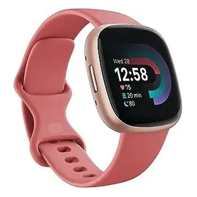 Fitbit Versa GPS Smartwatch (Pink Sand/ Copper Rose Aluminium)