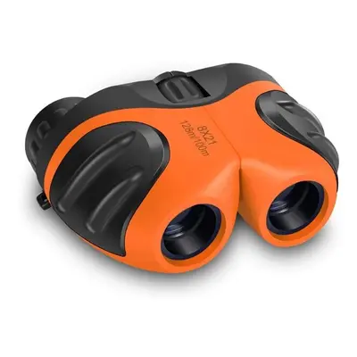 (Orange) 8x21 Children Telescope Binoculars Mini Portable Compact Zoom Kid Telescope for Outdoor