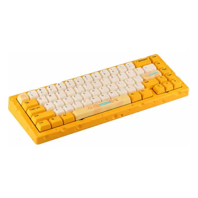 Cheese 65% Gasket Mount Hot-Swappable Type-C Wired Gaming Mechanical Keyboard with CNC Aluminum 