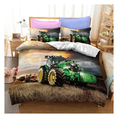 (Style 13, Double(200X200CM/3PCS)) Tractor Series Bedding Single Double Duvet Cover