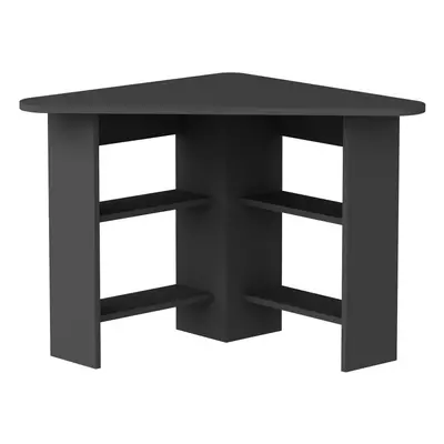 (Dark Grey) Gredos Computer Desk with Shelves