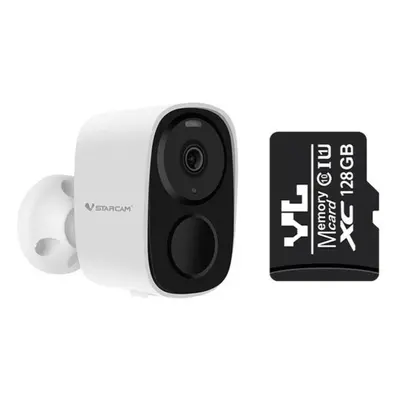 (1080P Add 128GB) Wireless Wifi Camera CCTV Security Camera Outdoor Full HD 1080P Audio IP Camer